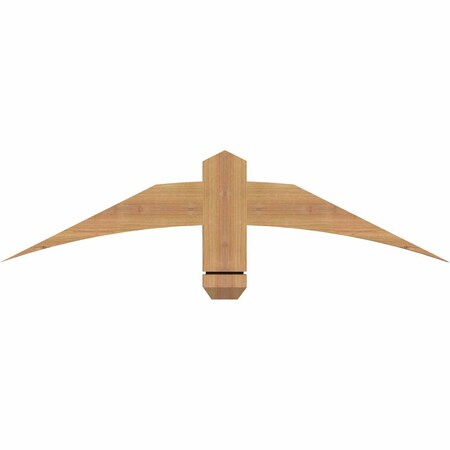 Ekena Millwork Bellingham Timber Gable Bracket, Western Red Cedar, 36"W x 9"H x 1 1/2"D x 3 1/2"F, 6/12 Pitch GBW036X09X0204BEL00SWR